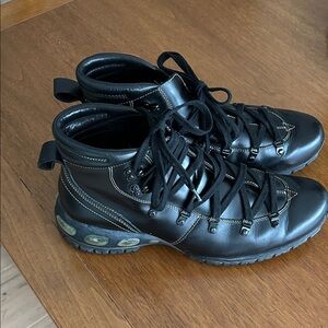 Cole Haan Black Leather Hiking Boots